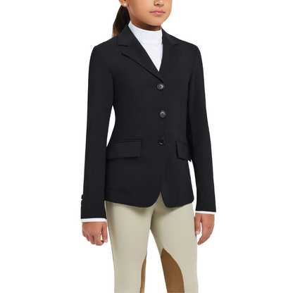 Girl's New Shore Show Coat-Black-Front View