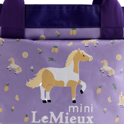 LeMieux Mini Lemon Grooming Set close-up view in Lilac