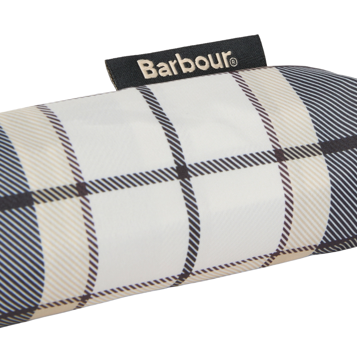 Barbour Portree Umbrella, Light Birchwood, logo view