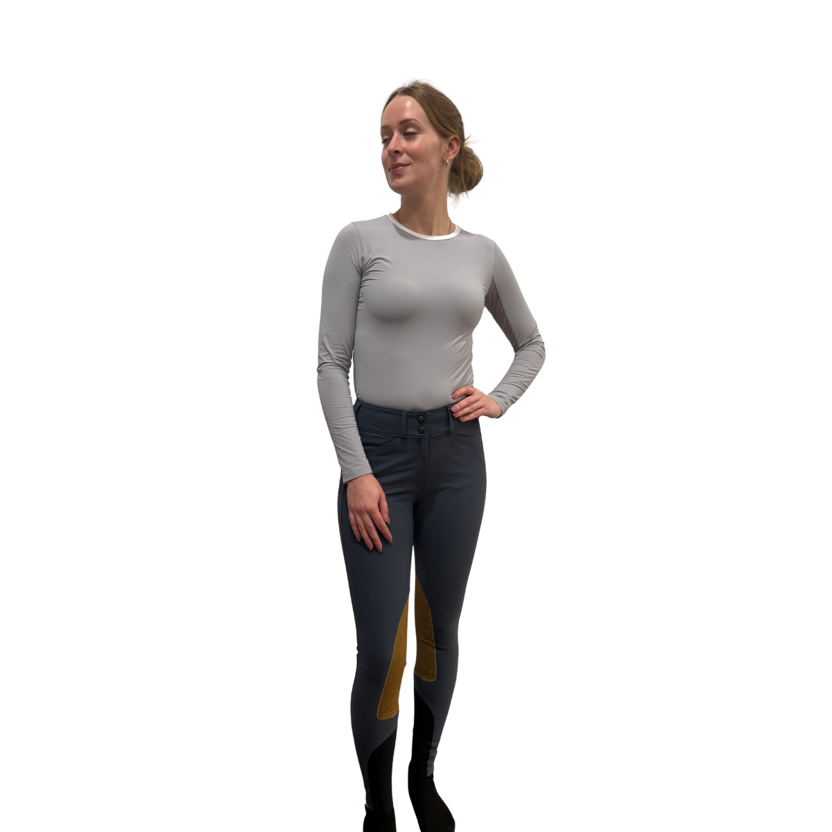 Tailored Sportsman Mid Rise Front Zip TechLight Knee Patch Breech