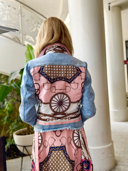 Stacy Bradley Design, The Light Denim Jacket - Blush Bit