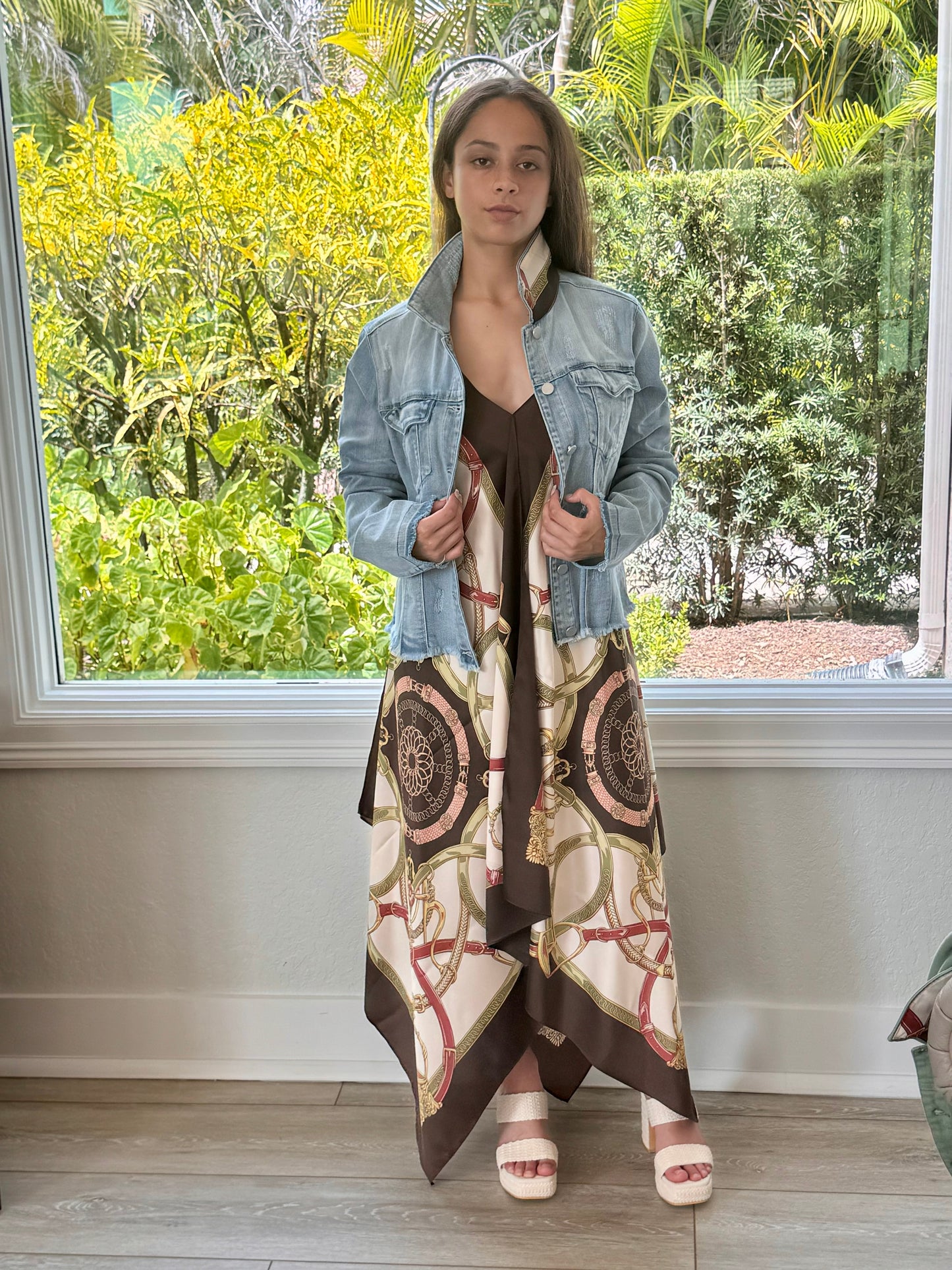 Stacy Bradley Design - The Light Denim Jacket -Olive Stirrup