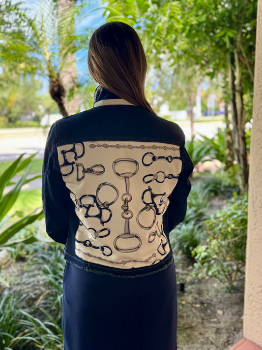 Stacy Bradley Design, The Dark Denim Jacket - Navy Bit