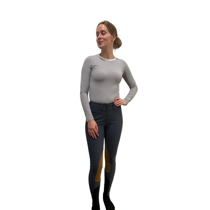 Tailored Sportsman Mid Rise Front Zip TechLight Knee Patch Breech