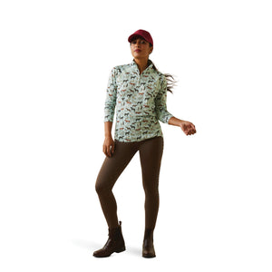Ariat Women's Sunstopper 2.0 1/4 Zip Baselayer Long Sleeve - Sale