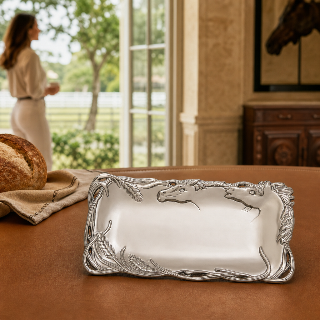 Arthur Court Designs - Horse Bread Tray 6x12
