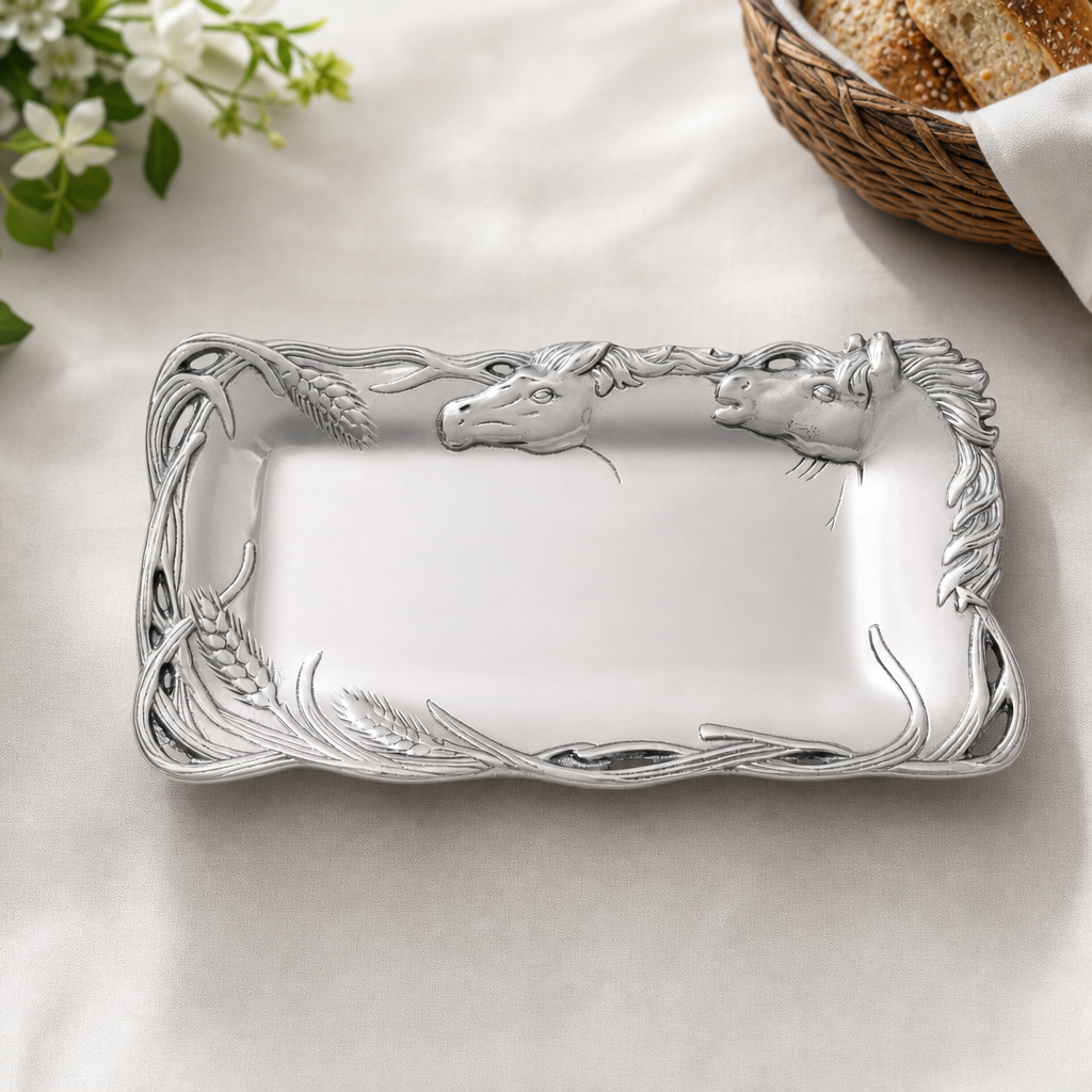 Arthur Court Designs - Horse Bread Tray 6x12