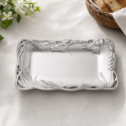 Arthur Court Designs - Horse Bread Tray 6x12