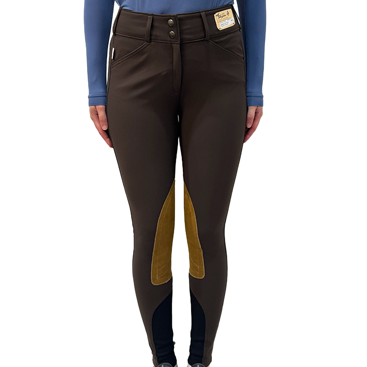Tailored Sportsman Mid Rise Front Zip TechLight Knee Patch Breech
