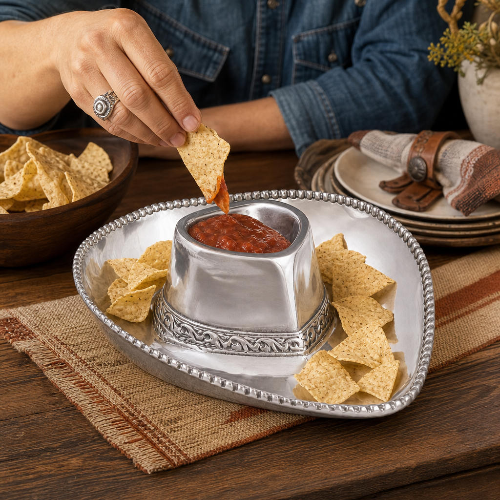 Arthur Court Designs - Cowboy Chip and Dip