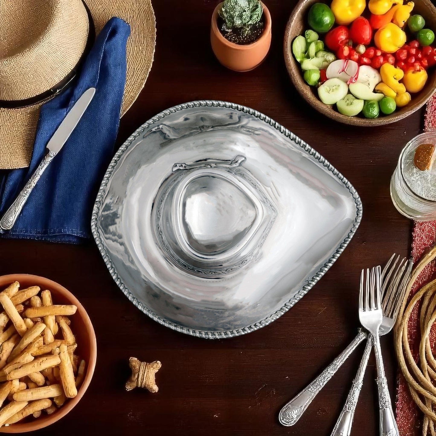 Arthur Court Designs - Cowboy Chip and Dip