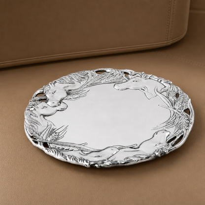 Arthur Court Designs Horse head 12" Round Tray