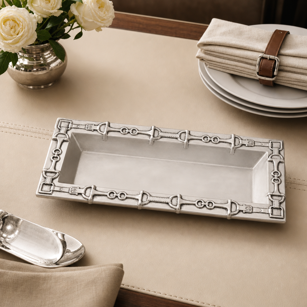 Arthur Court Equestrian Oblong Tray