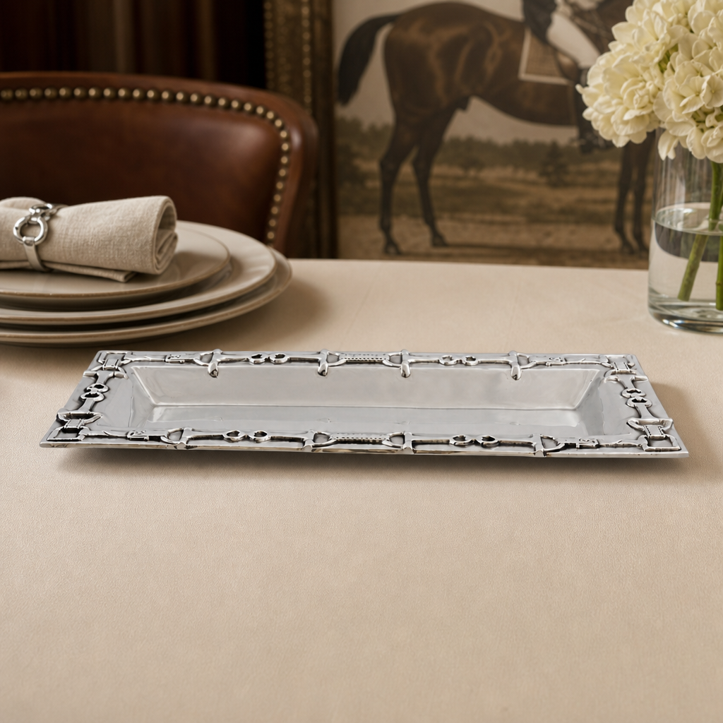 Arthur Court Equestrian Oblong Tray