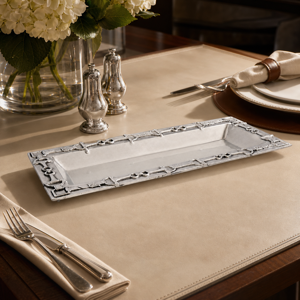 Arthur Court Equestrian Oblong Tray