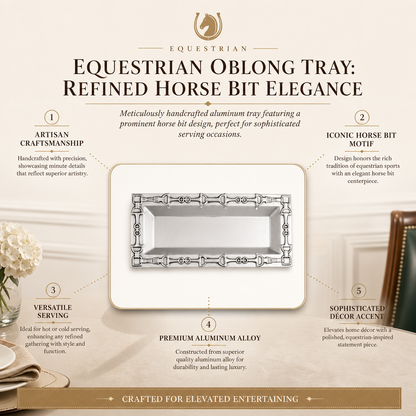 Arthur Court Equestrian Oblong Tray