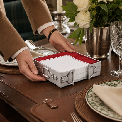 Arthur Court Designs - Equestrian Luncheon Napkin Box