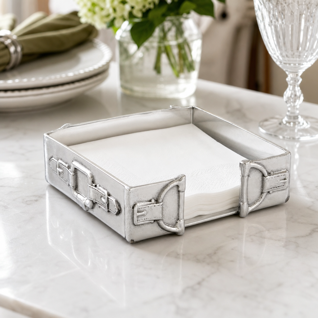 Arthur Court Designs - Equestrian Luncheon Napkin Box