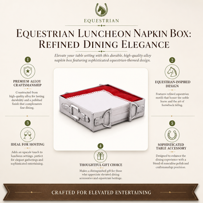 Arthur Court Designs - Equestrian Luncheon Napkin Box