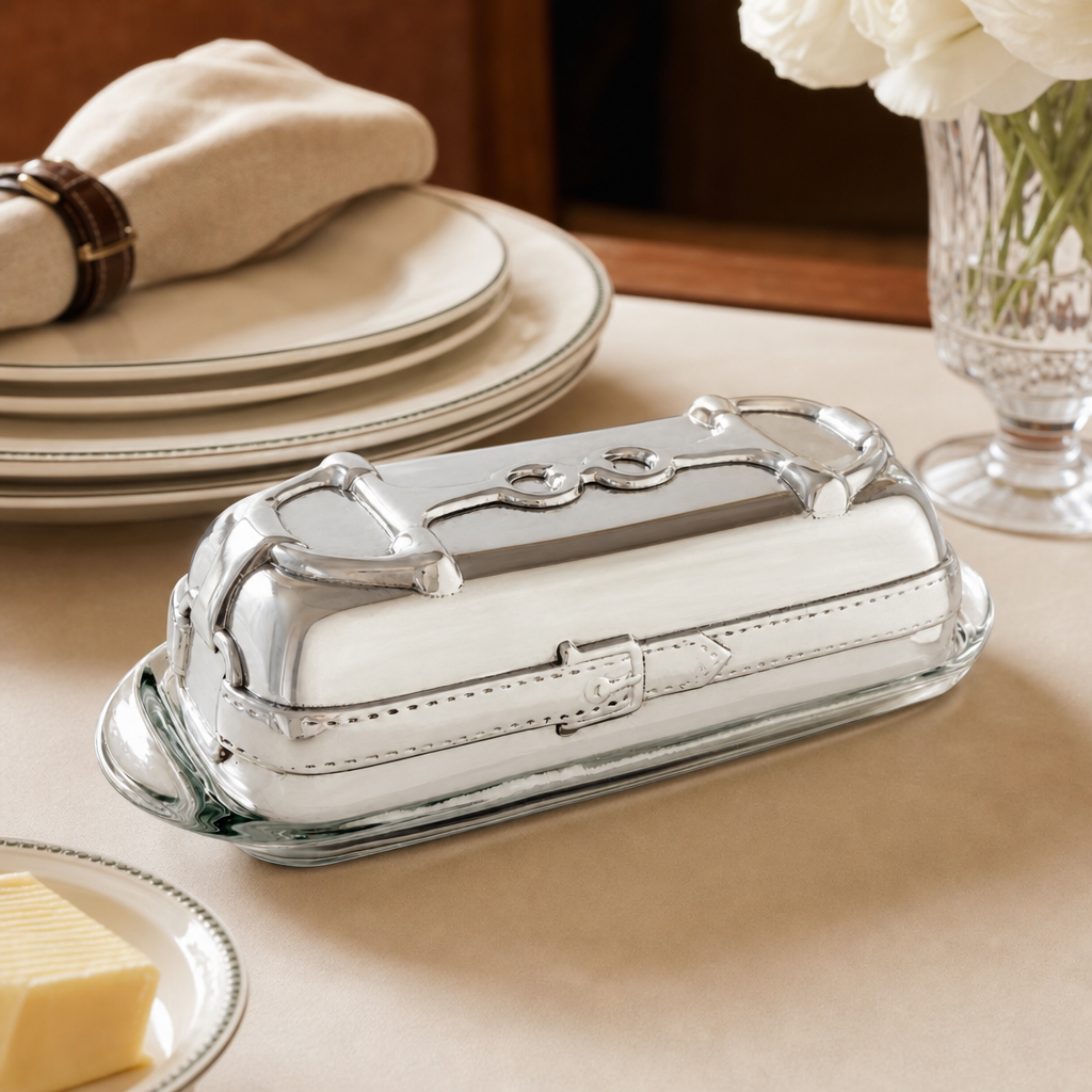 Arthur Court Designs - Equestrian Butter Dish