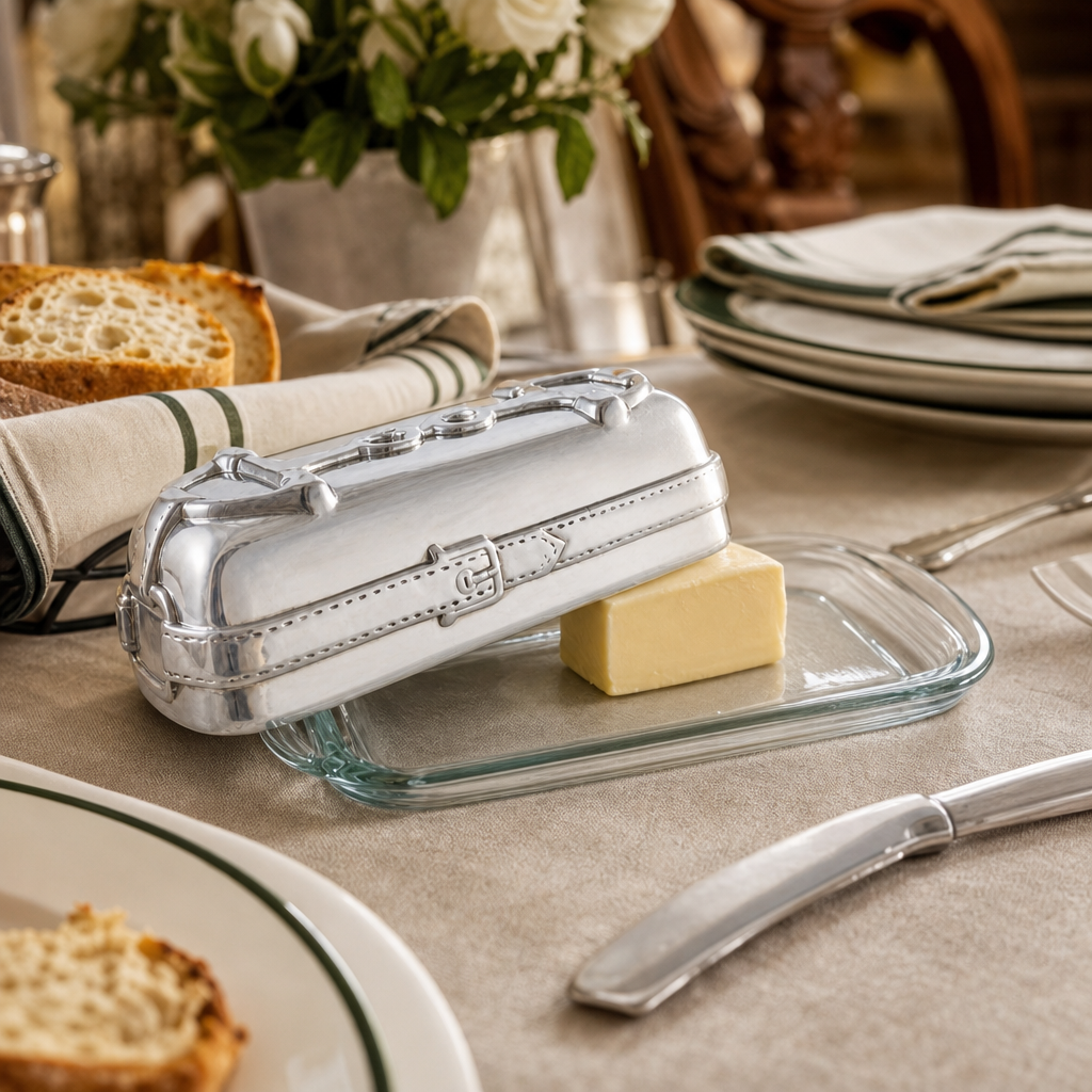 Arthur Court Designs - Equestrian Butter Dish
