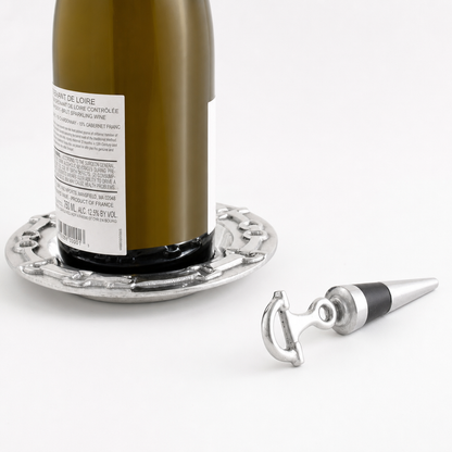 Arthur Court Designs - Equestrian Wine Coaster and Stopper Set