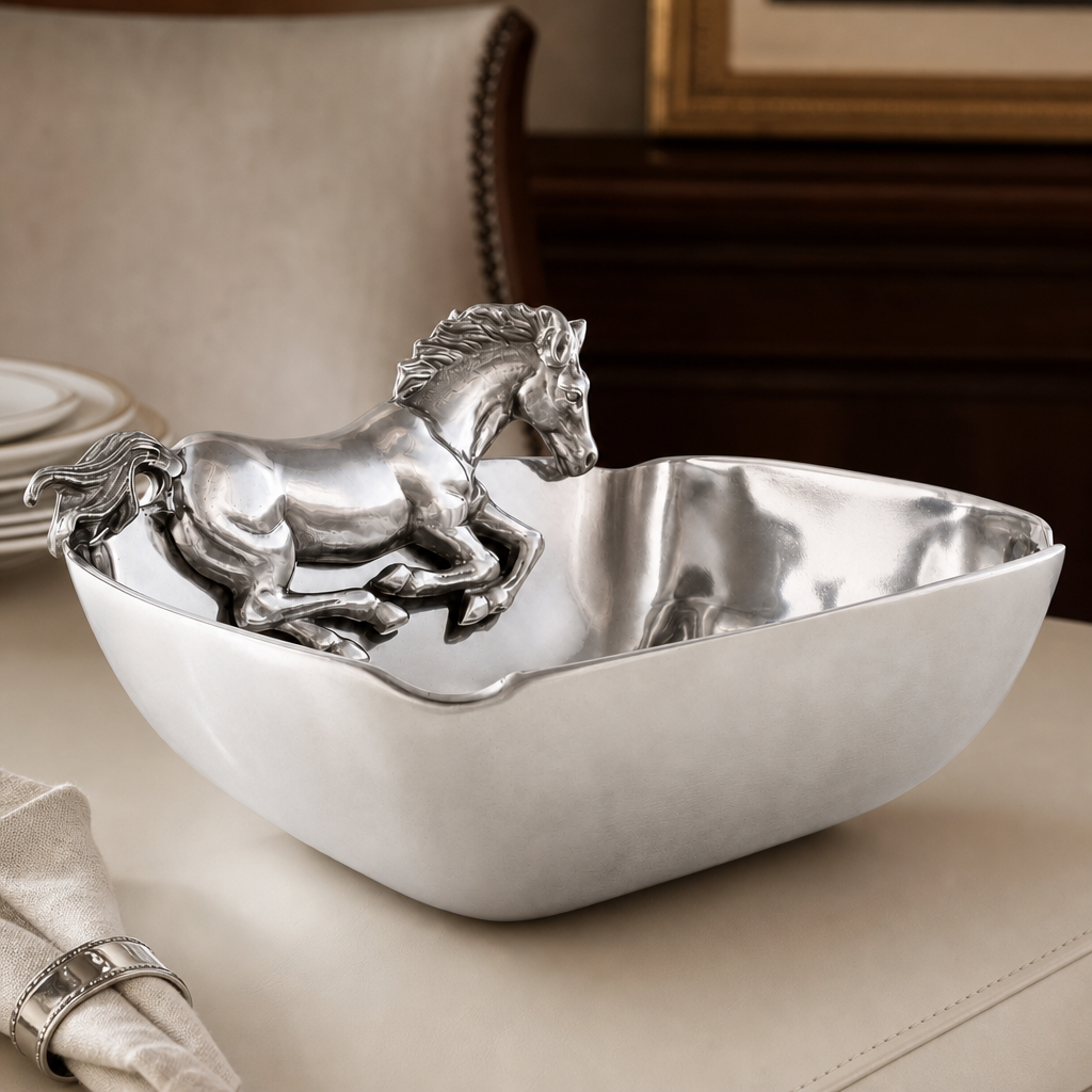 Arthur Court - Horse Figural Serving Bowl 11"