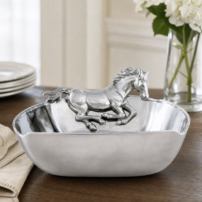 Arthur Court - Horse Figural Serving Bowl 11"