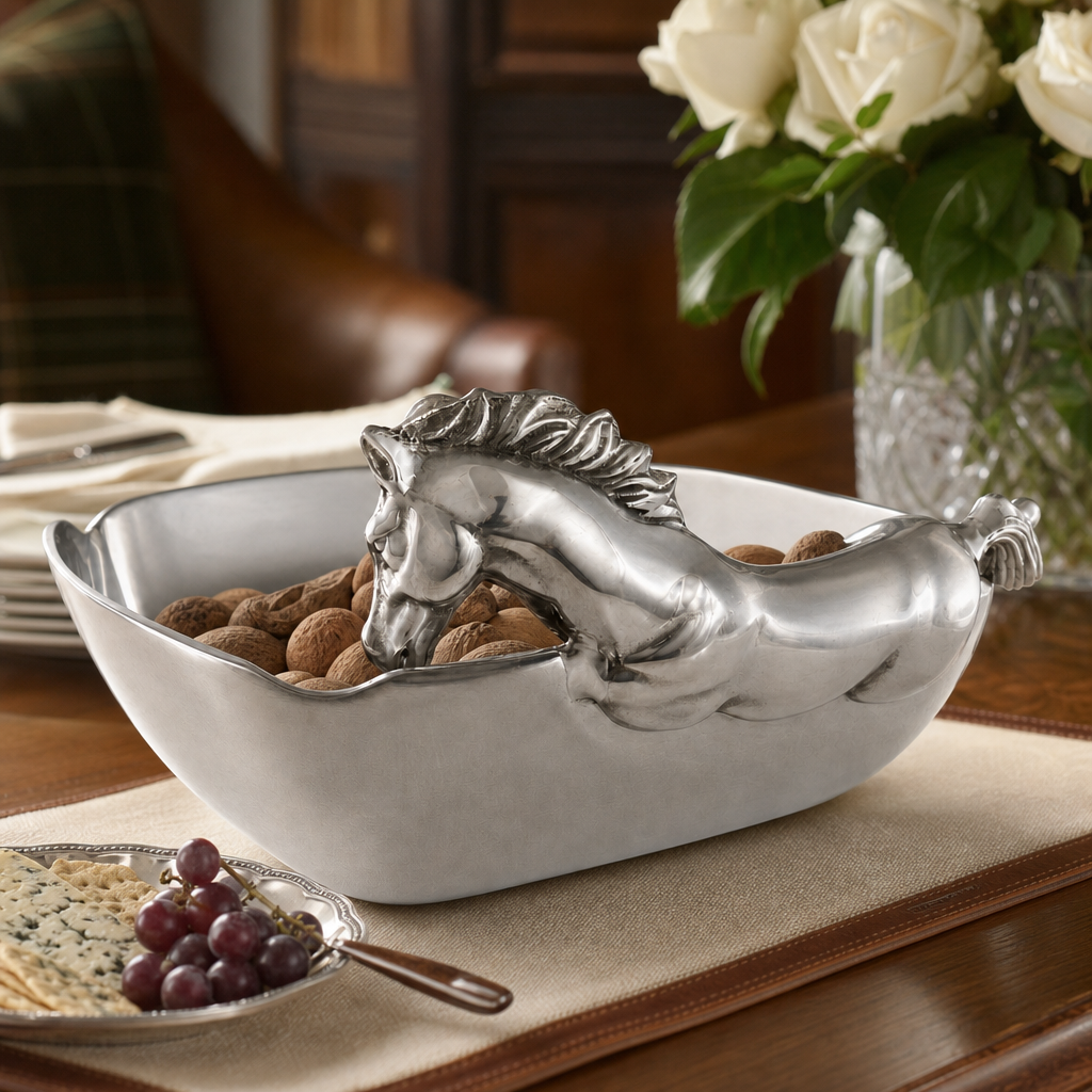 Arthur Court - Horse Figural Serving Bowl 11"