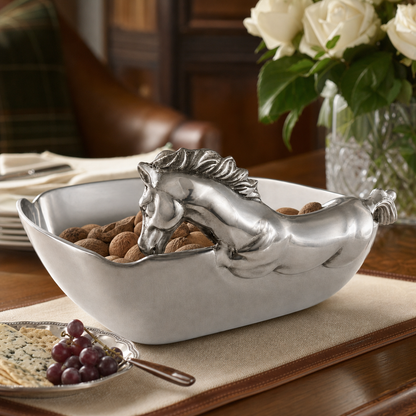 Arthur Court - Horse Figural Serving Bowl 11"