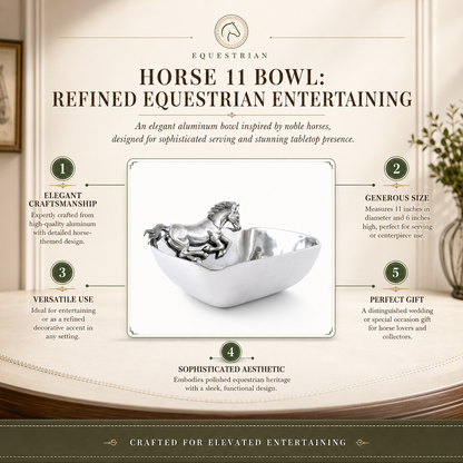 Arthur Court - Horse Figural Serving Bowl 11"
