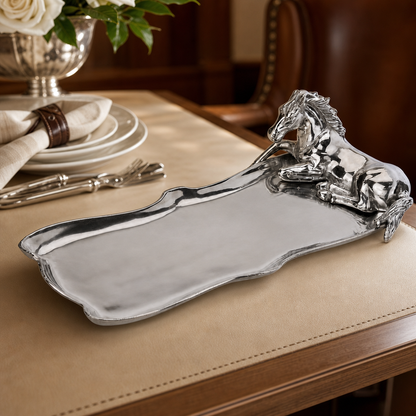 Arthur Court Horse Figural Oblong Tray