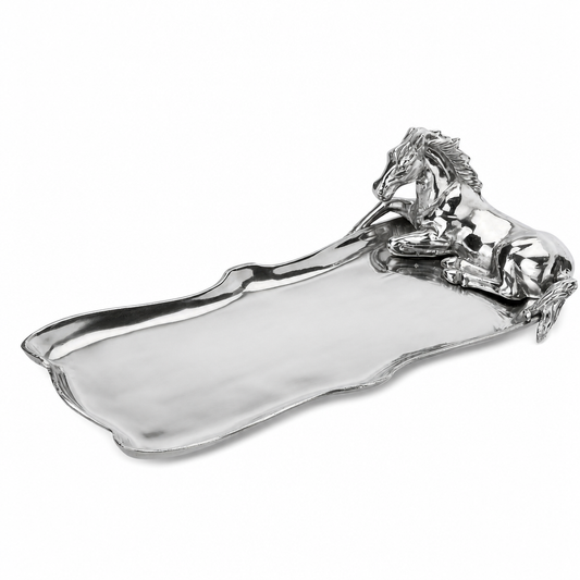 Arthur Court Horse Figural Oblong Tray