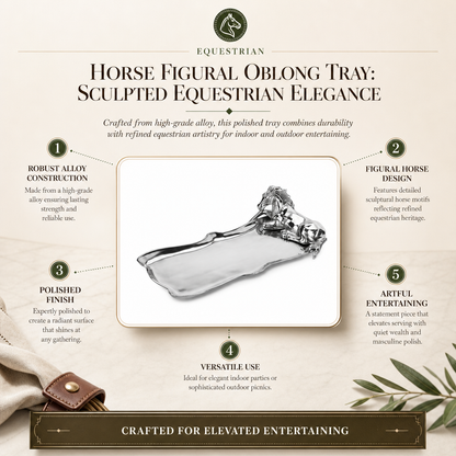Arthur Court Horse Figural Oblong Tray