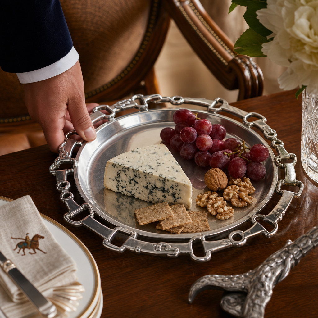 Arthur Court Designs - Equestrian Round Tray 12