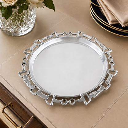Arthur Court Designs - Equestrian Round Tray 12