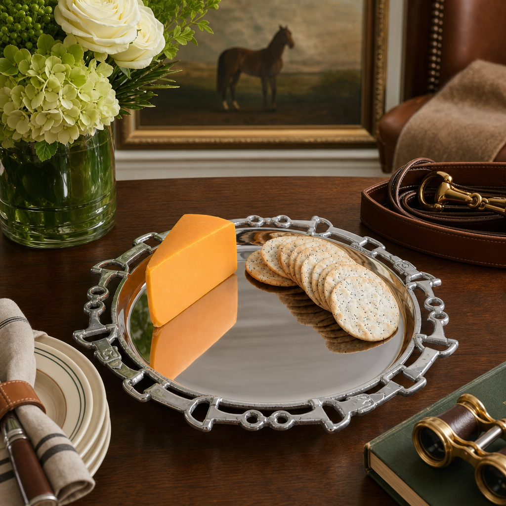 Arthur Court Designs - Equestrian Round Tray 12