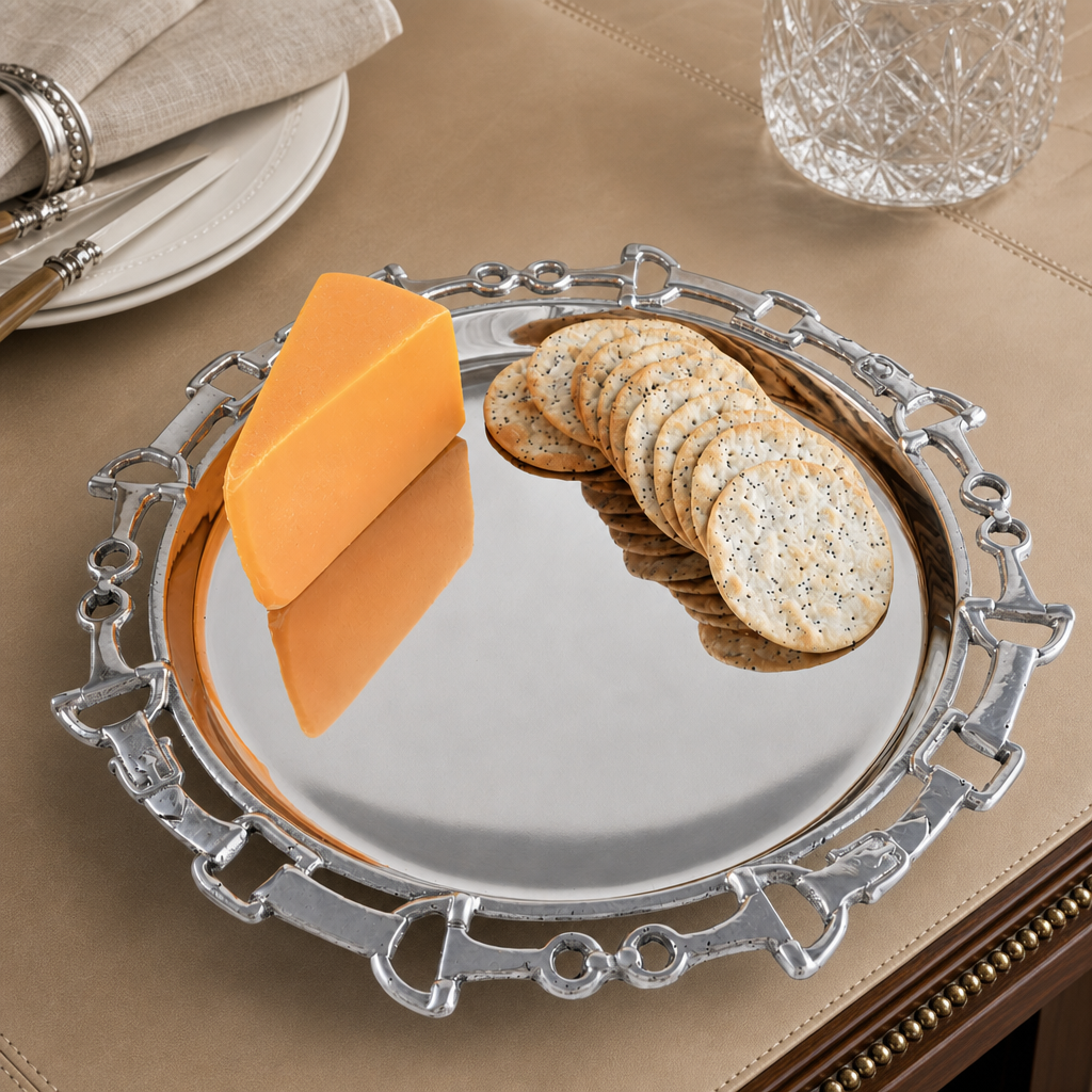 Arthur Court Designs - Equestrian Round Tray 12