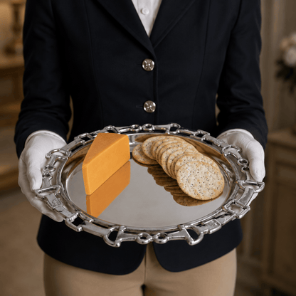 Arthur Court Designs - Equestrian Round Tray 12