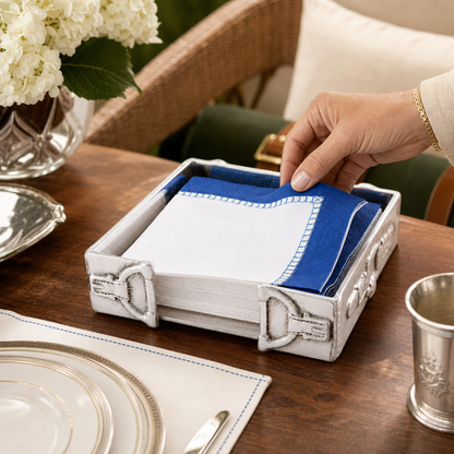 Arthur Court Designs - Equestrian Snaffle Accent Cocktail Napkin Box