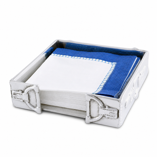 Arthur Court Designs - Equestrian Snaffle Accent Cocktail Napkin Box