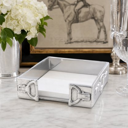 Arthur Court Designs - Equestrian Snaffle Accent Cocktail Napkin Box
