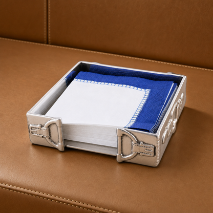 Arthur Court Designs - Equestrian Snaffle Accent Cocktail Napkin Box