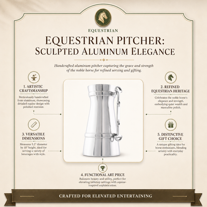 Arthur Court Equestrian Pitcher