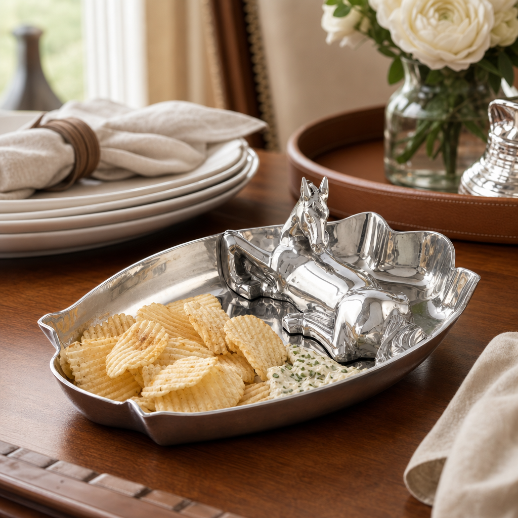 Arthur Court Designs - Horse Figural Chip and Dip