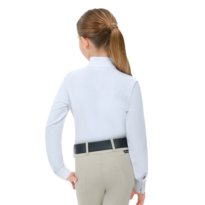 Girl's Tori Jr. 2.0 Long Sleeve Show Shirt - Glam Time - Back View