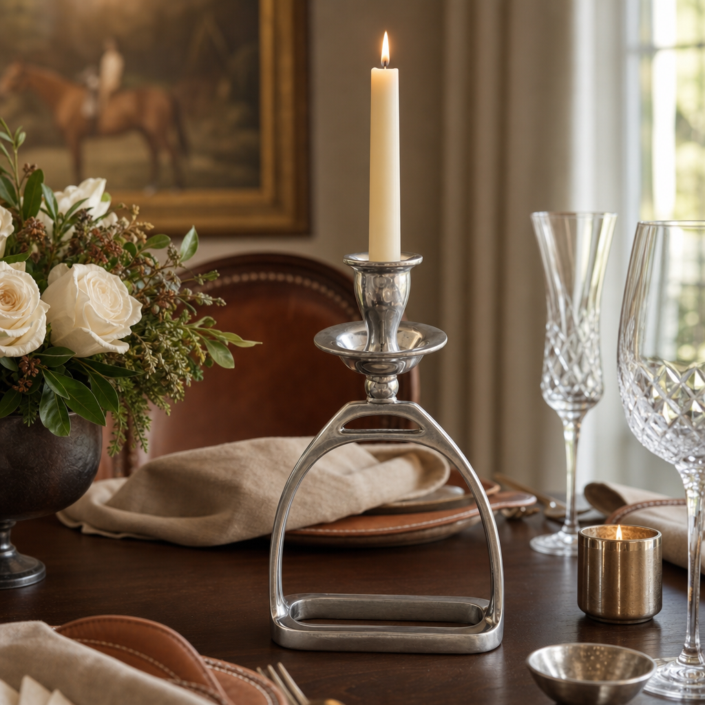Arthur Court Designs - Equestrian Stirrup Candlestick