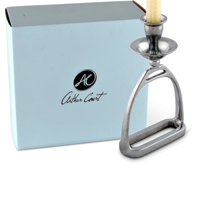Arthur Court Designs - Equestrian Stirrup Candlestick