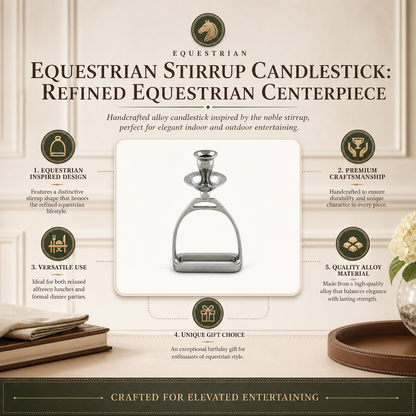 Arthur Court Designs - Equestrian Stirrup Candlestick