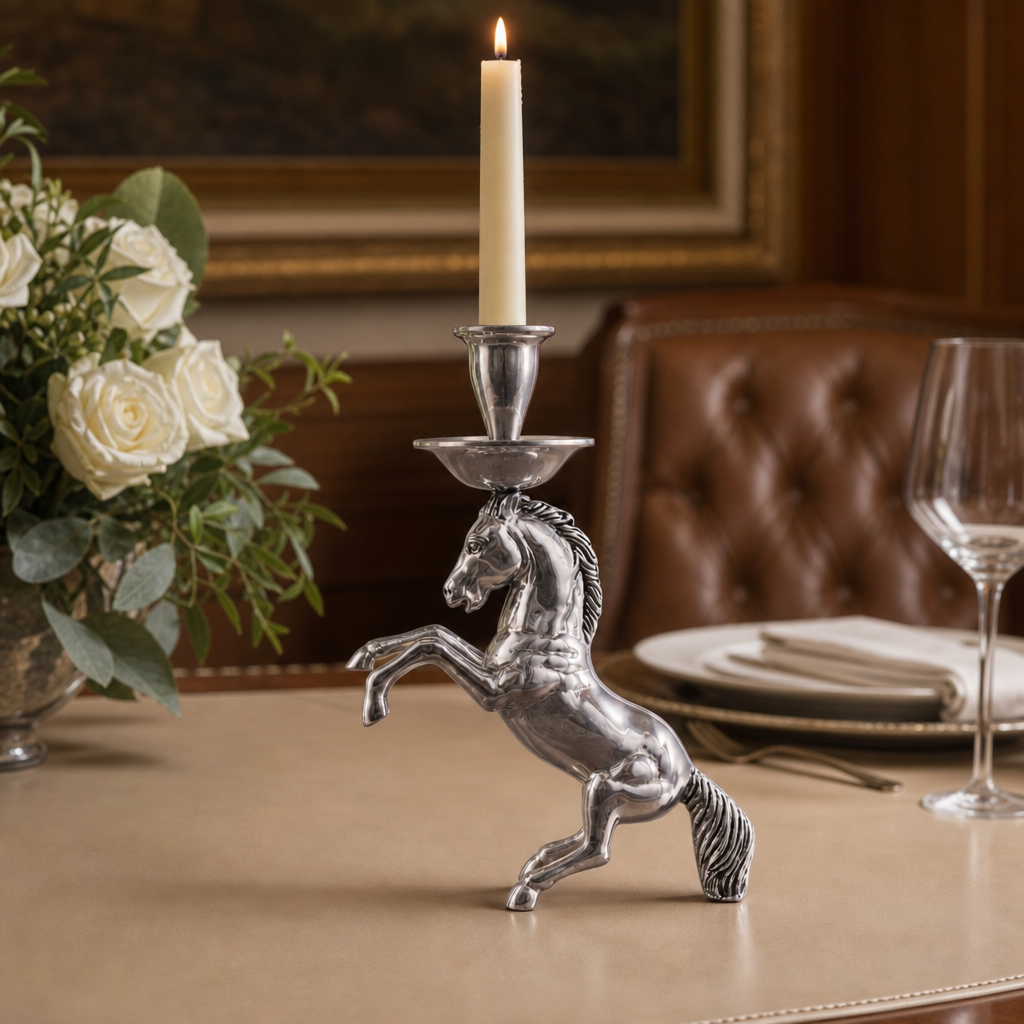 Arthur Court Designs - Rearing Horse Candlestick